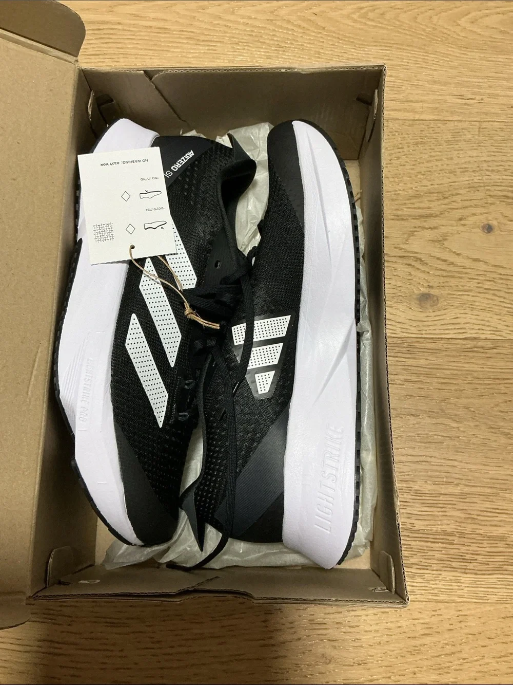 adidas Men Shoe Box - White with Black Logo